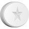 Ekena Millwork Standard Dalton Star Rosette With Rounded Edge, 7"W x 4 3/4"H x 3/4"P ROSP070X048X075DAL08 - alternate 1